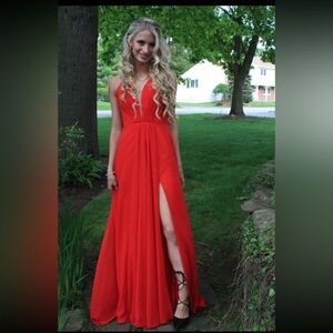 Faviana Red Gown